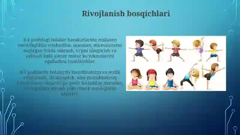 Erta va maktabgacha yoshdagi bolalar uchun jismoniy tarbiya 4