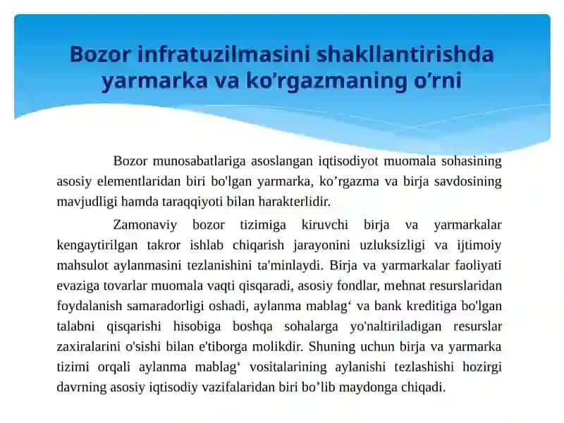 Yarmarkalar va Birjalar Tarixi 4
