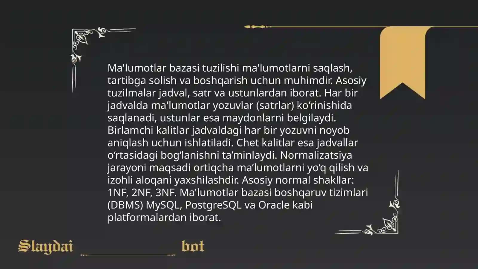 Axborot tizimlari asoslari 4