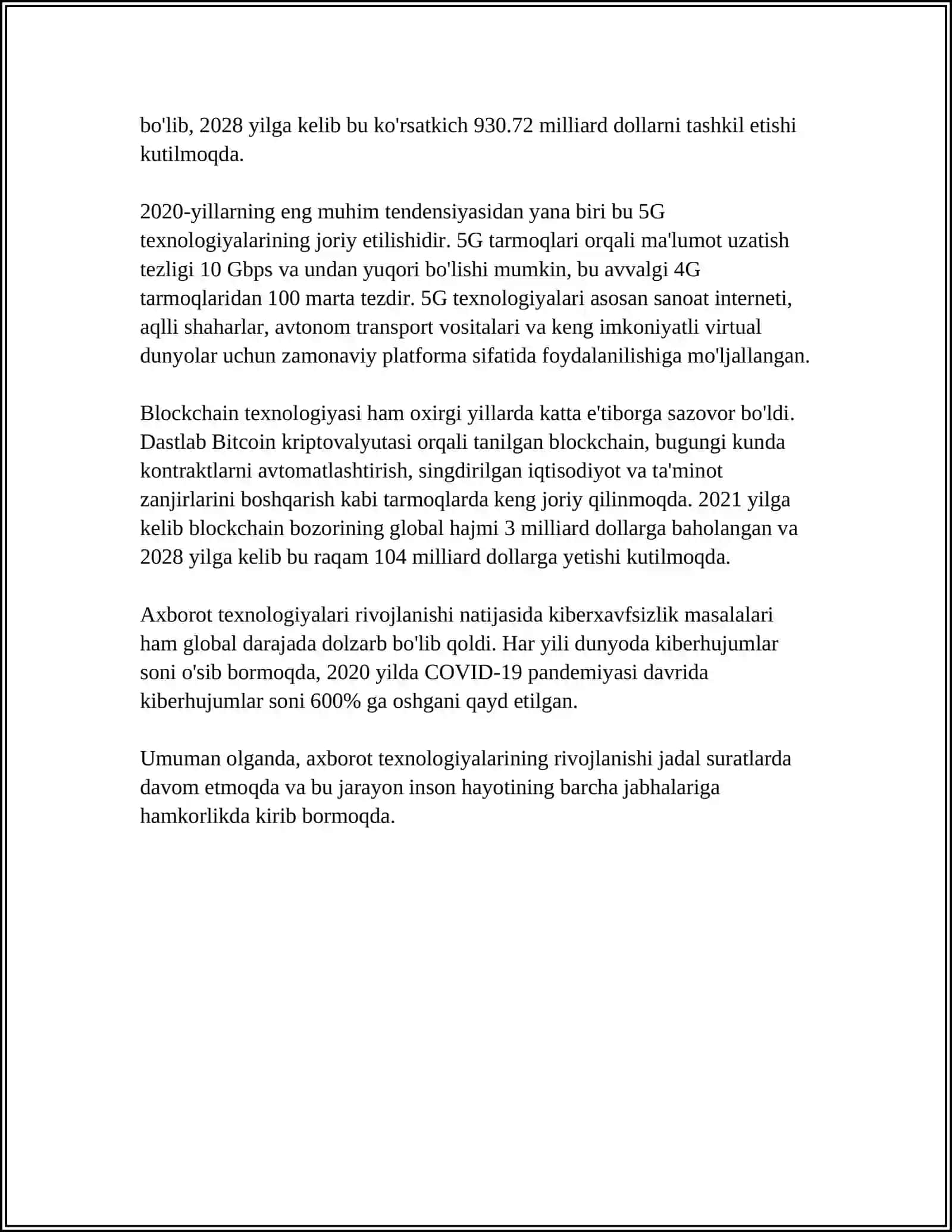 AXBOROT ATNLARI GAZETA INTRNET SAYITLARI MAQOLALARI USTIDA ISHLASH 4