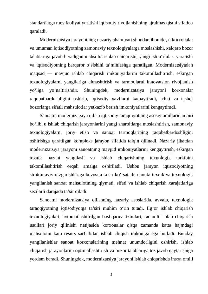 Sanoatni modernizatsiya qilish va diversifikatsiya strategiyasi 4