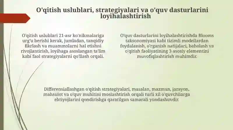 Zamonaviy o'qituvchining ta'limni tashkil etish usullari 4