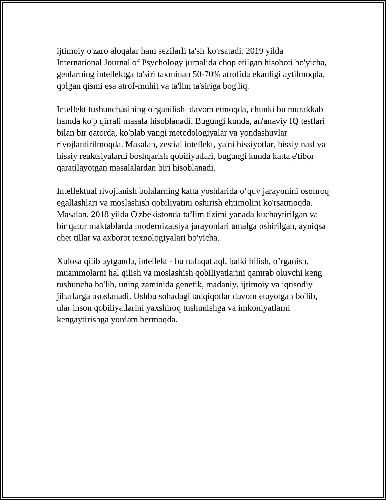 INTELLEKT VA KREATIVLIK NAZARIYALARI 4