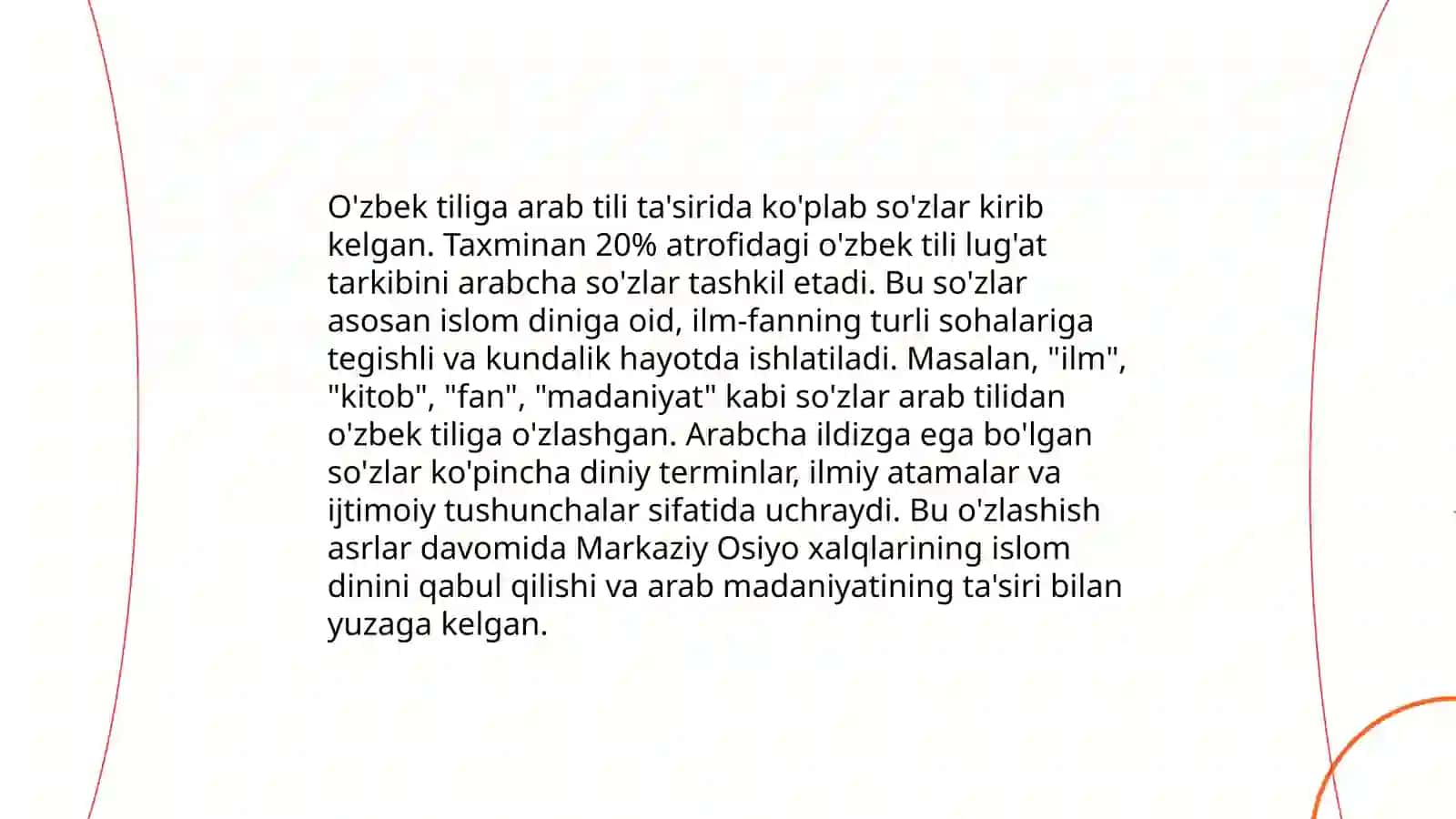 O'zbek va arab,turk tillarining leksik jihatdan qiyosiy tahlili 4