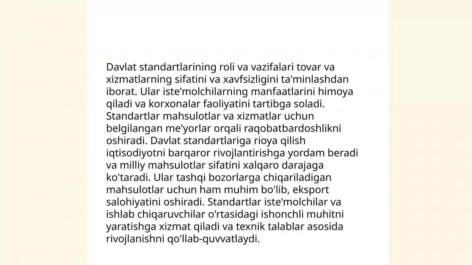 Maktabgacha taʼlim tarbiyaning davlat standartlarini tasdiqlash toʻgʻrisida 4