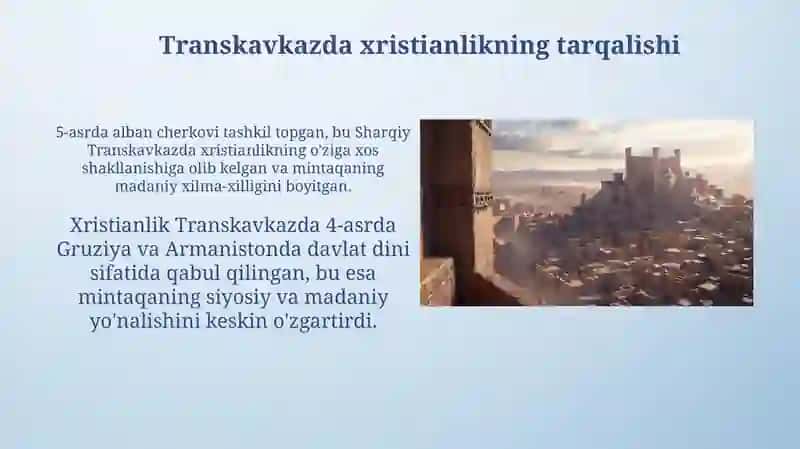 Qadimgi Kavkazorti, Qadimgi va õrta asrlarda Eron sivilizatsiyalari 4