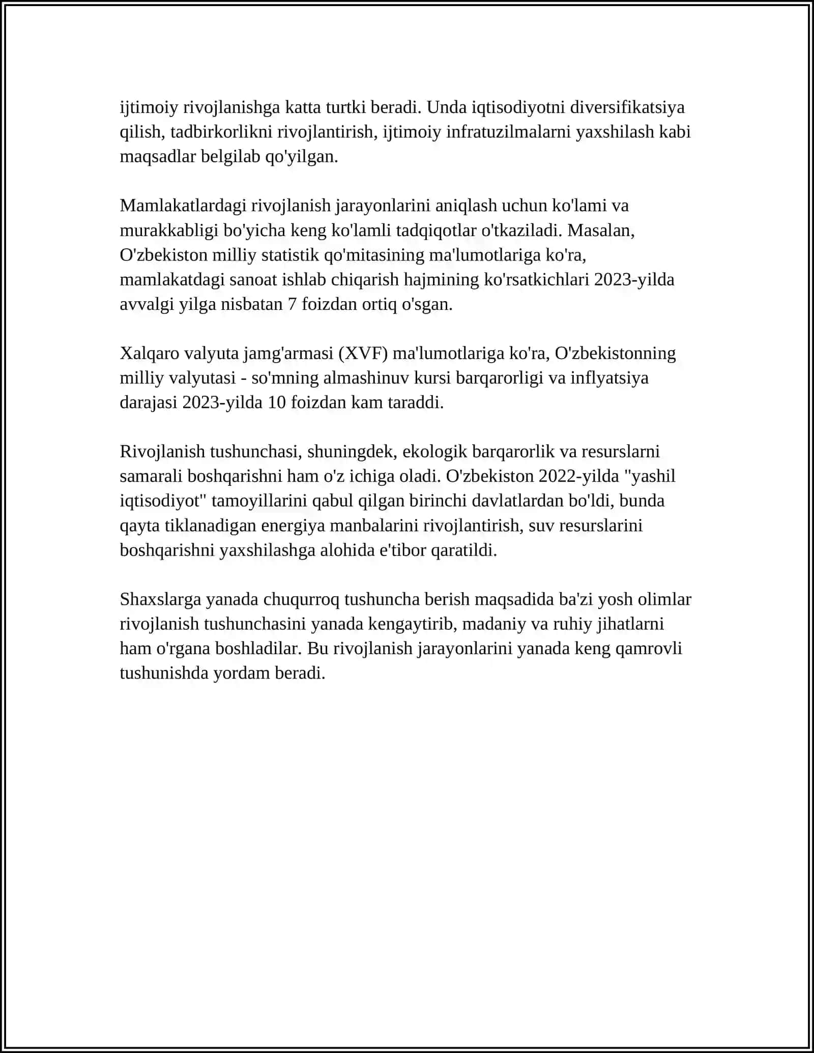 RIVOJLANISHNI UMUMIY QONUNLARI VA KATEGORIYALARI 4