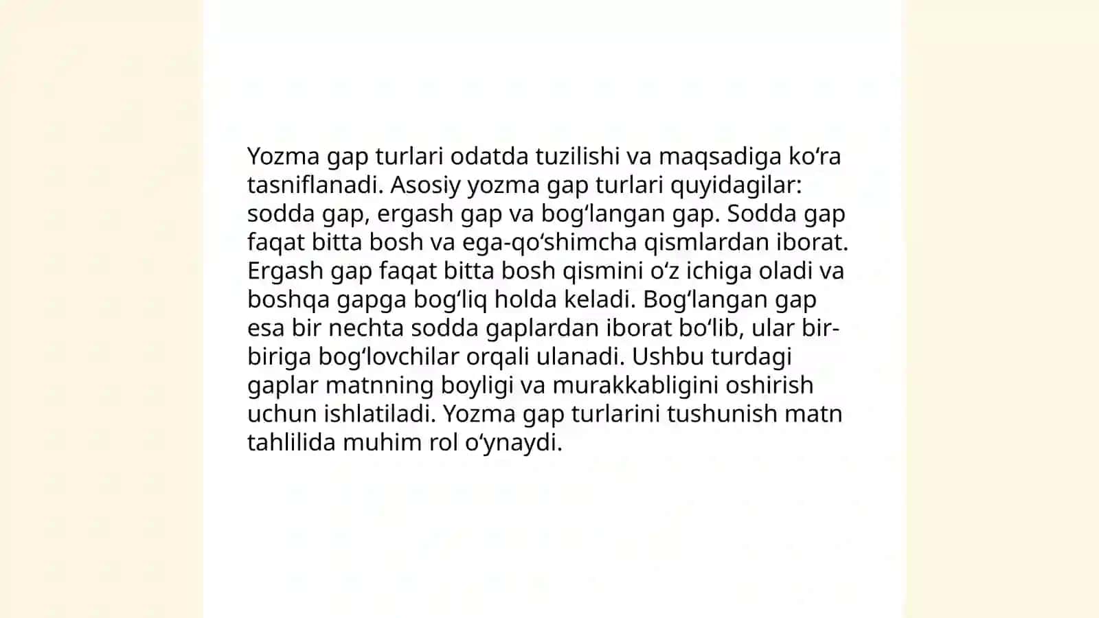 Og'zaki gap turlari 4