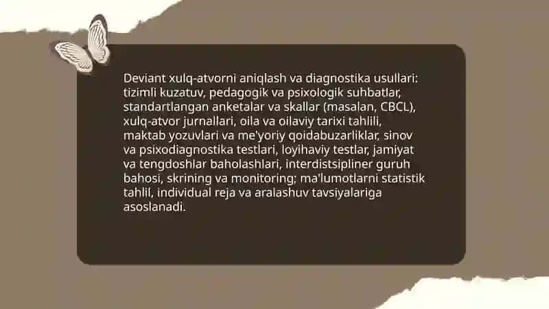 Deviant xulq atvor bolalar bilan ijtimoiy pedagogik faoliyat 4