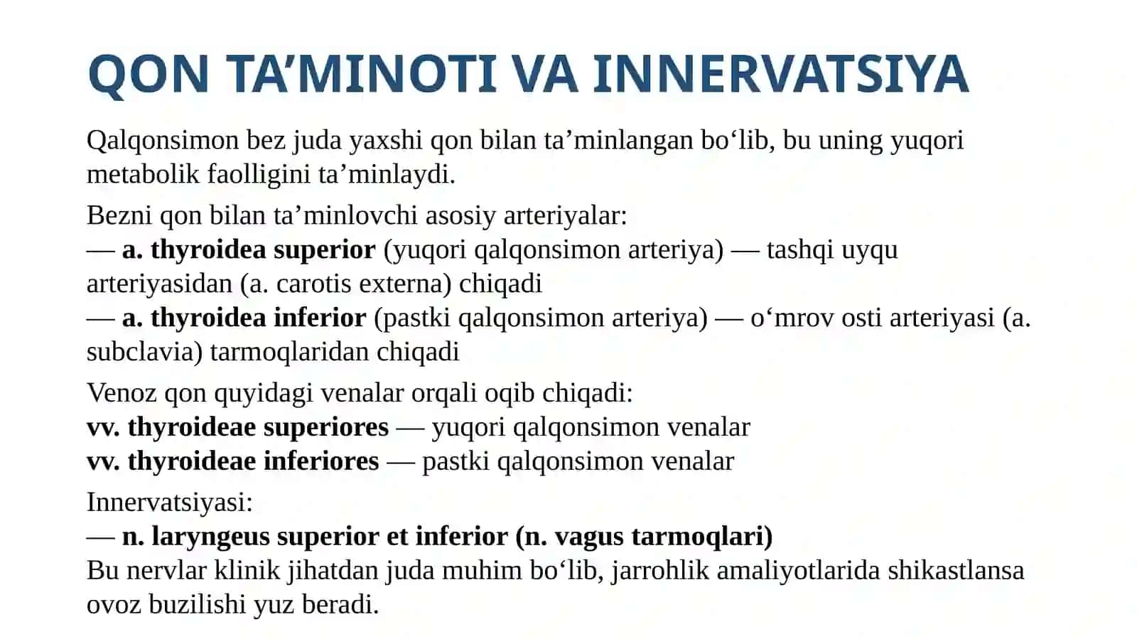 QALQONSIMON BEZ (Glandula thyroidea) 4