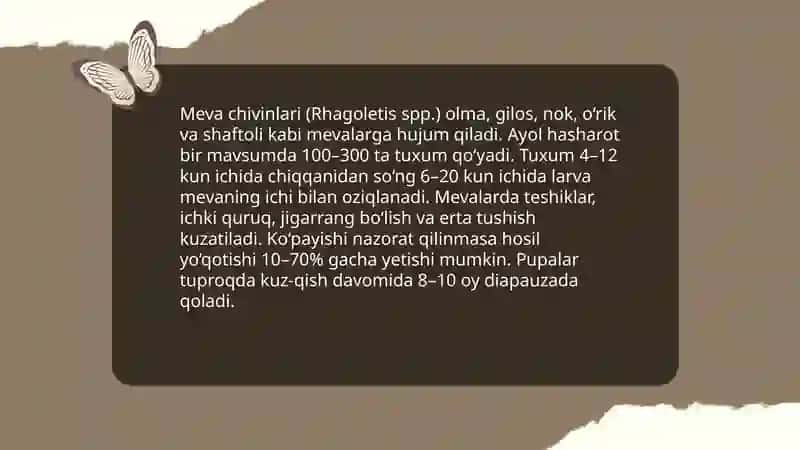 Mevali daraxtlarga zarar yetkazuvchi hasharotlar 4