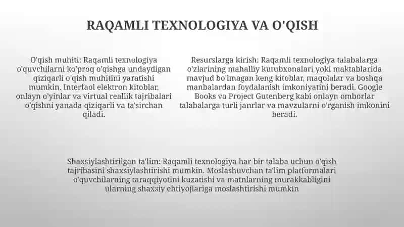 Maktab O'Quvchilarini Kitobxonlik Madaniyatini Rivojlantirish 4