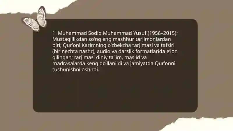Mustaqillik yillarida Qur'onning o'zbek tiliga tarjima qilinishi 4
