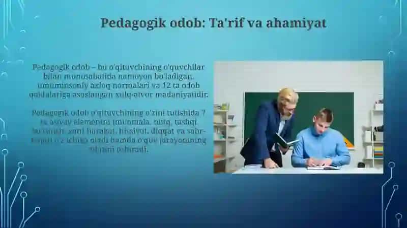 O'qituvchi Xulq-Atvorida Nafislik va Odob 4