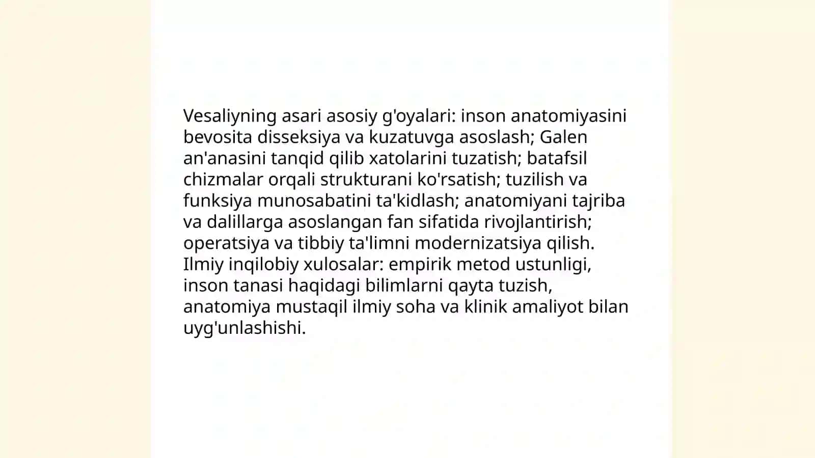 A. Vazaleyning inson tanasi tuzilishi asari va ilmiy inqilobi 4