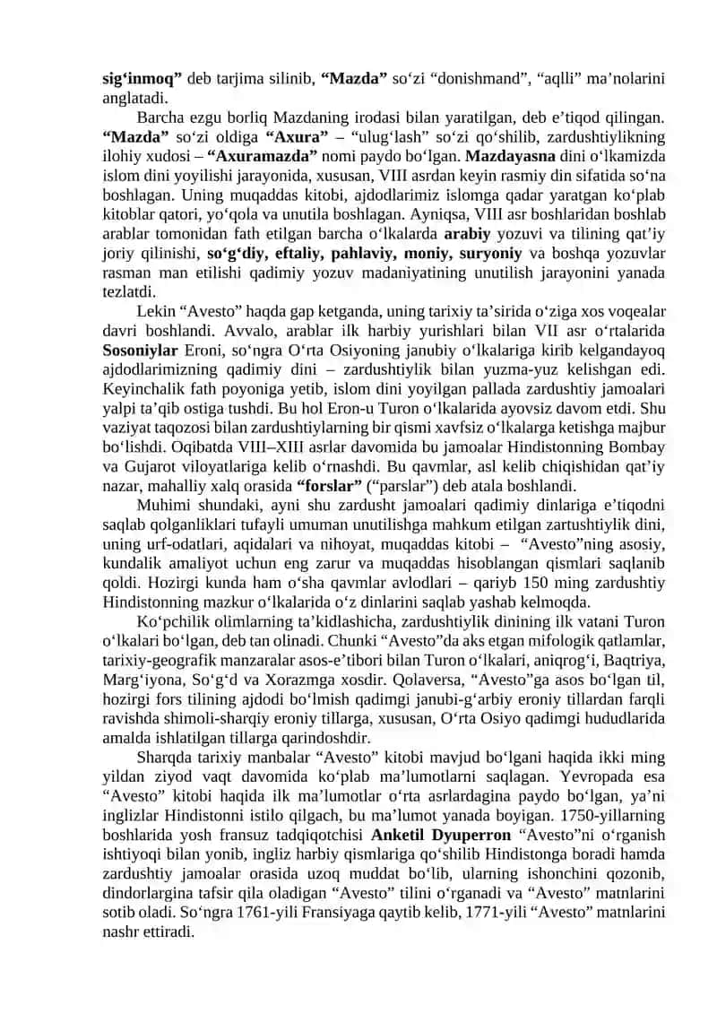 O‘rta Osiyoning qadimgi tub-joy aholisi hamda uning “Avesto” va Ahamoniy podshohlarining qoyatosh bitiklarida aks etishi 4