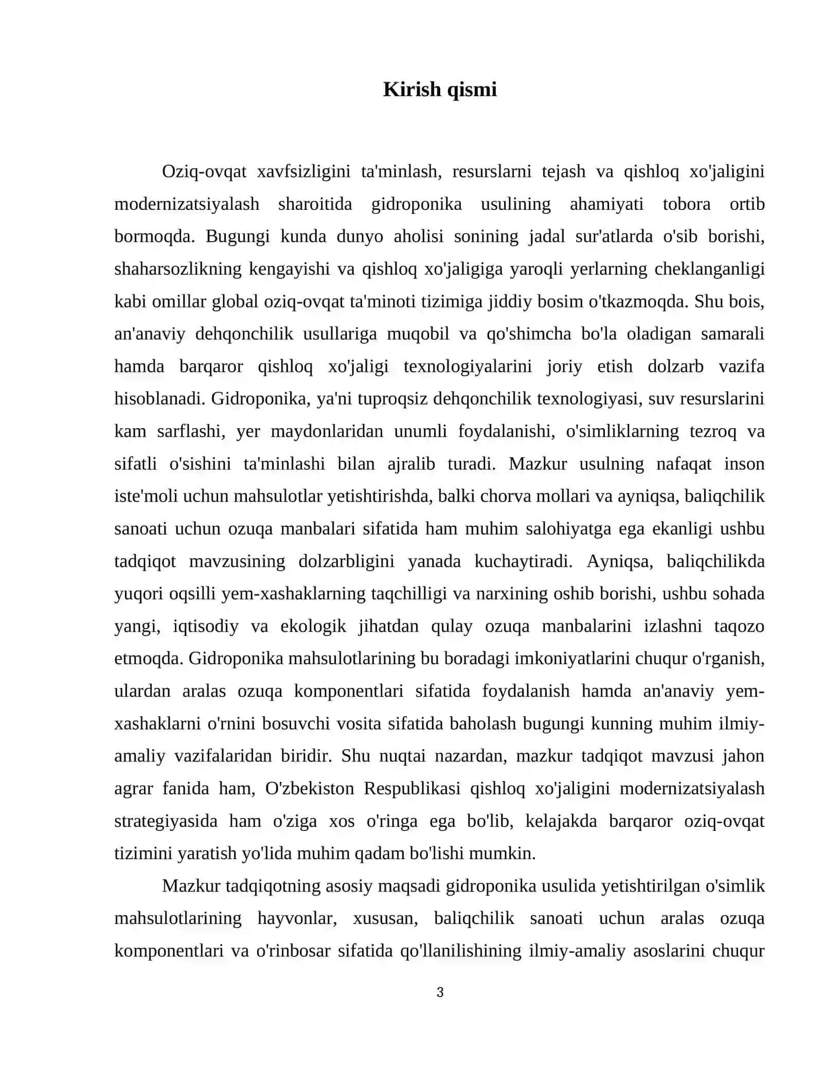 Gidroponika ónimlerin aralas jem komponentleri sipatında qollaw hám orin almastırıw imkaniyatları 4