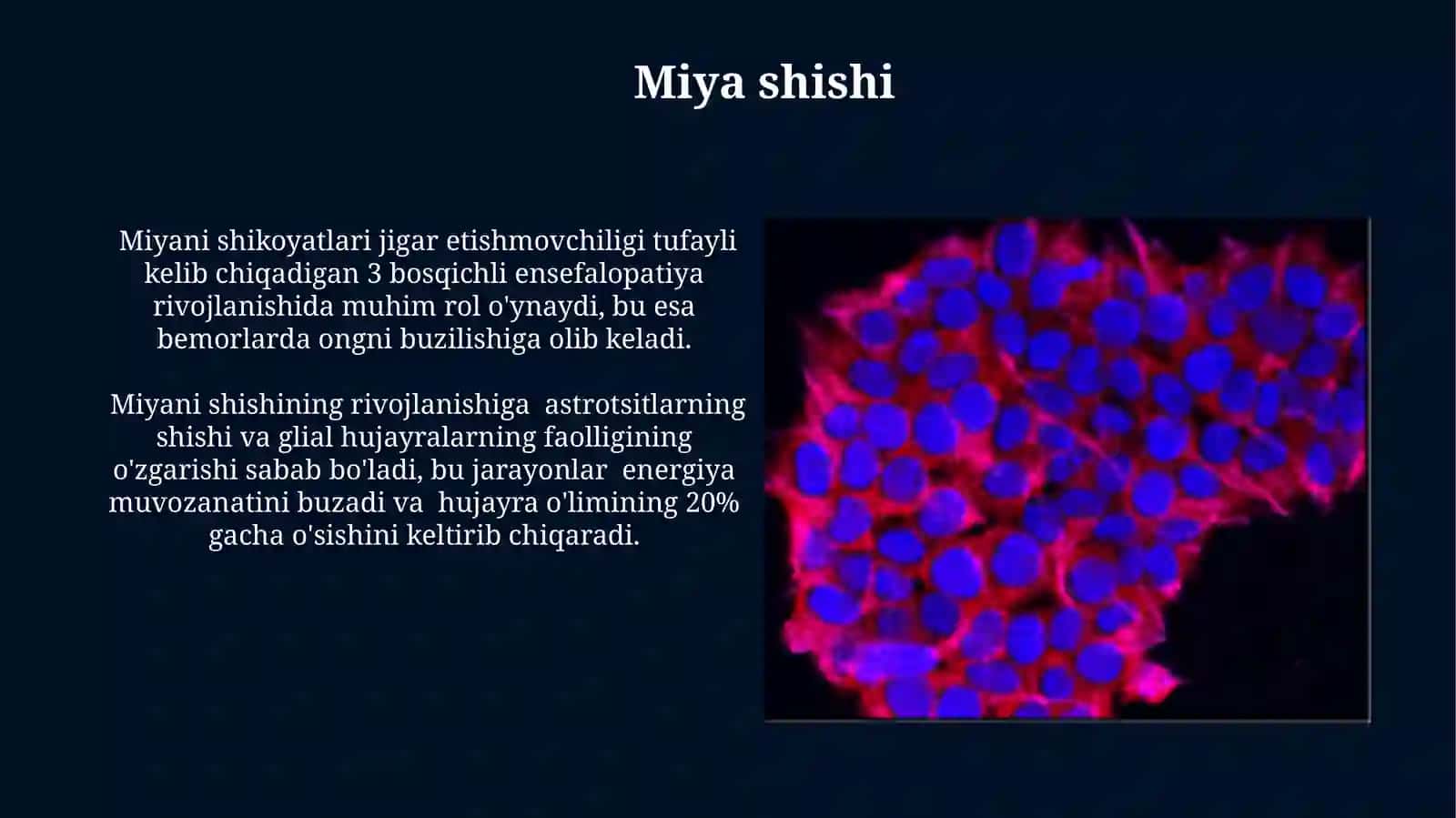 Jigar hujayra yetishmovchiligi va jigar komasi vujudga kelishining biokimyoviy mexanizmlari 4