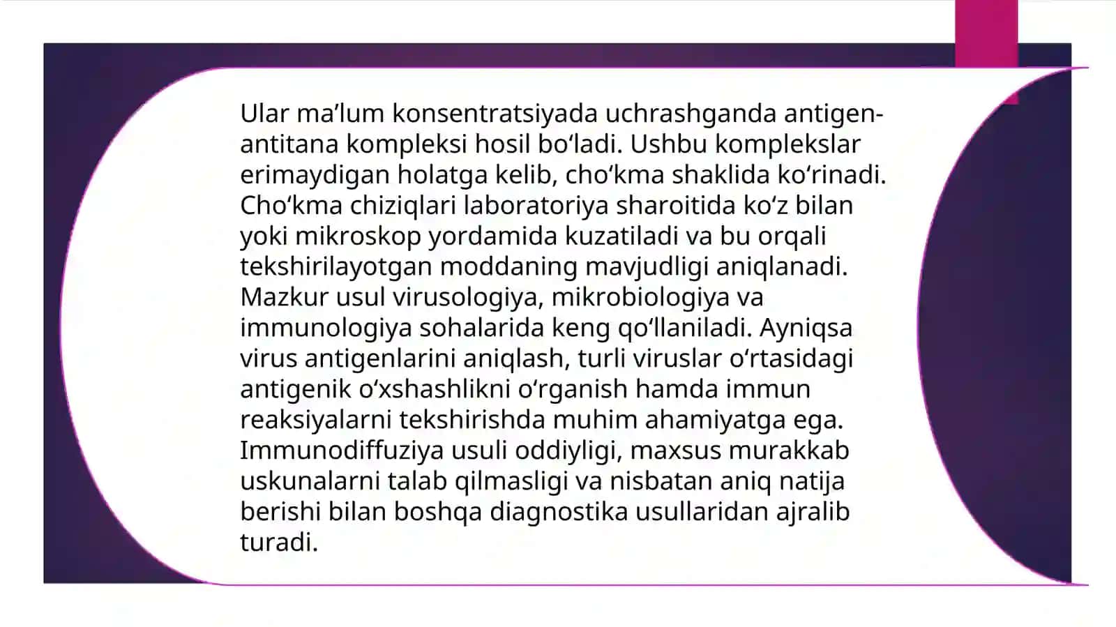 Viruslarni ikkiyoqlama immunodiffuziya usullari 4