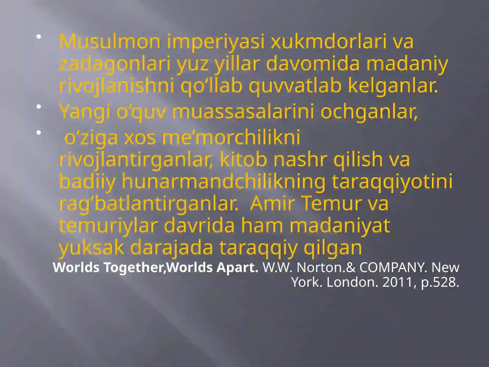 O’rta asrlar davri madaniyati 4