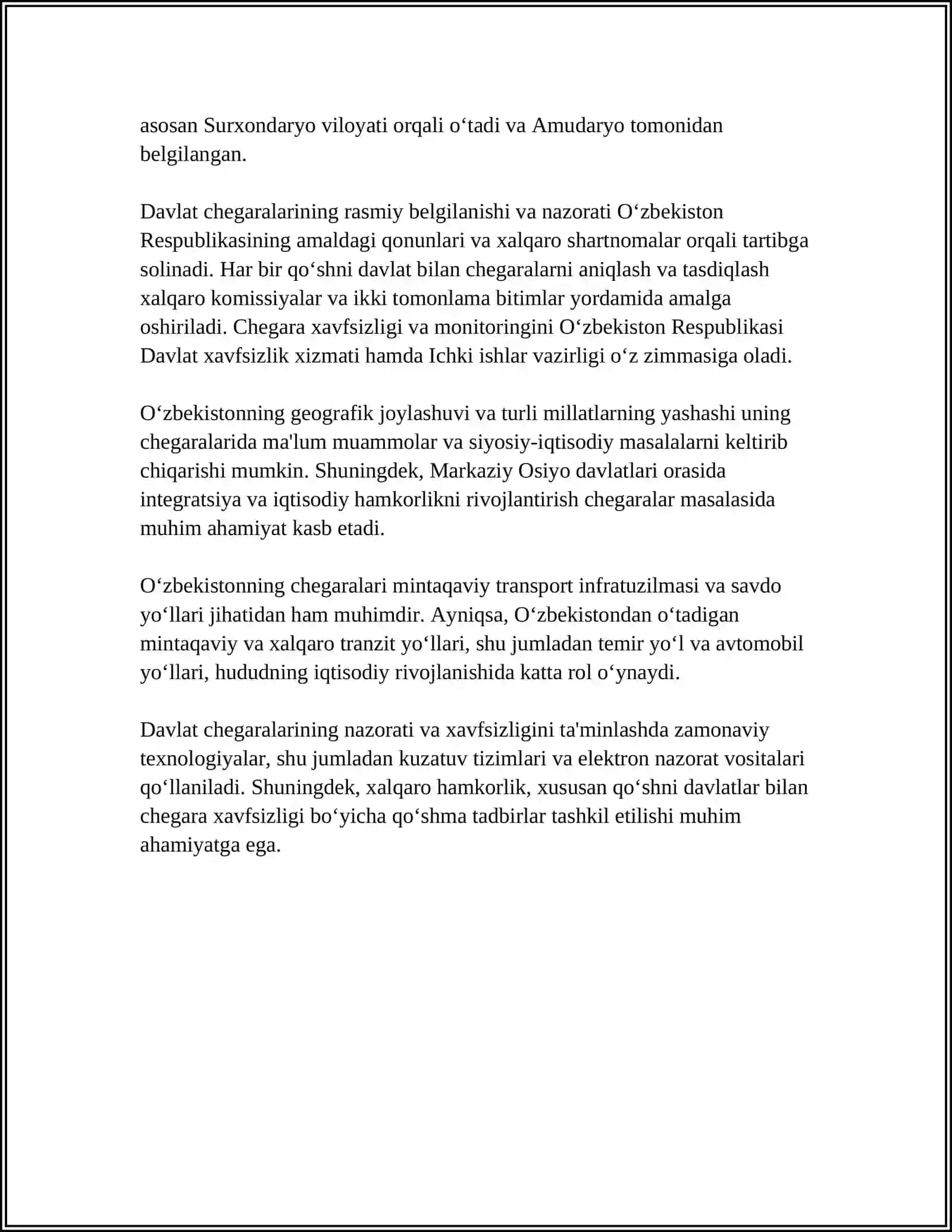 OʻZBEKISTON RESPUBLIKASINING MAʼMURIY VA HUDUDIY TUZILISHI 4