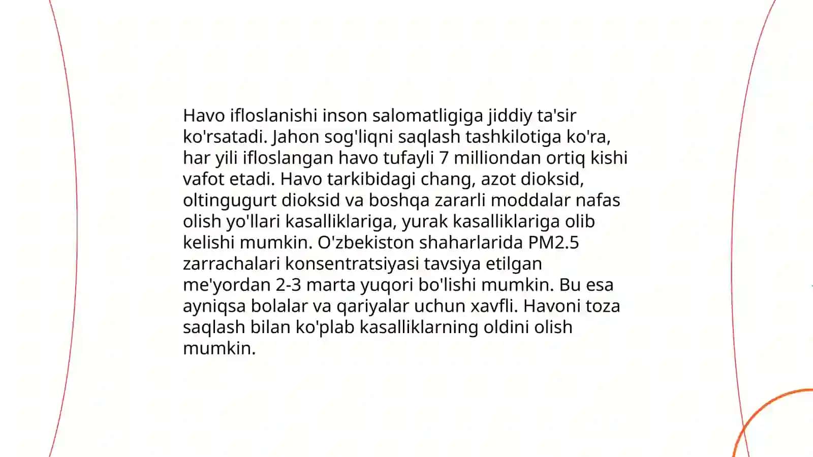 Ifloslantiruvchi moddalarning insonga ta'sir darajasini o'rganish 4