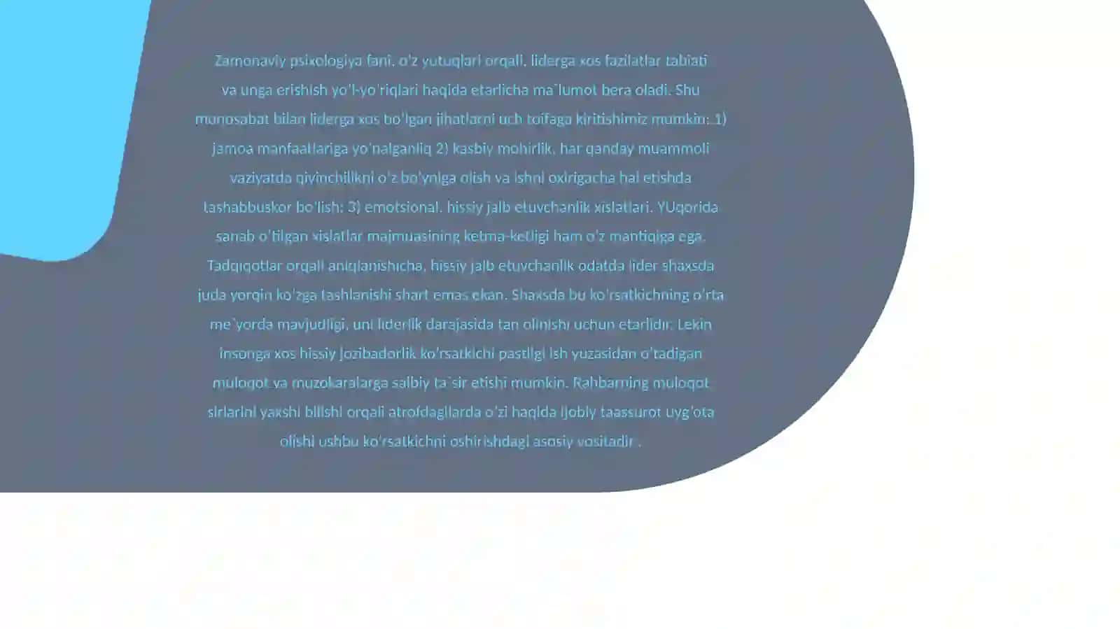 Liderlikka oid nazaryalar 4