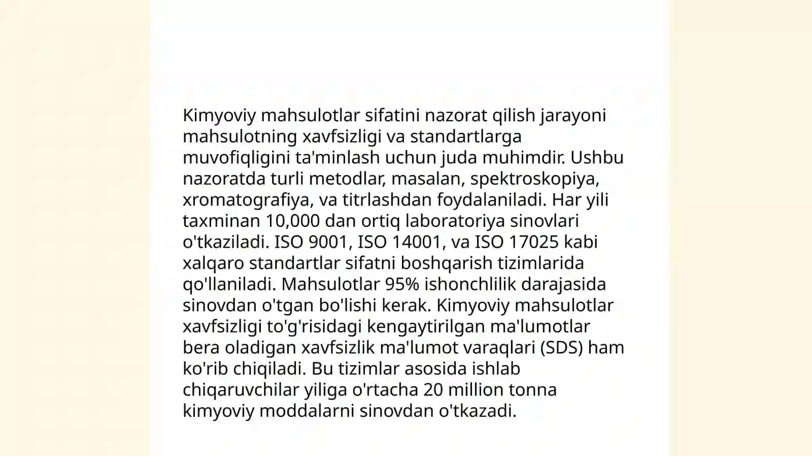 Analitik kimyoning fan va sanoatdagi roli slayd 4
