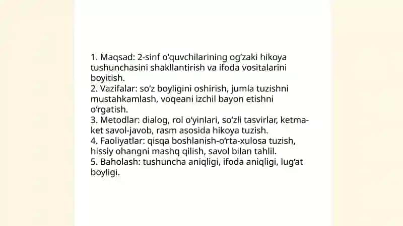 1-2-3-4 sinflarda ogzaki hikoya va yozma insho uchun metodik tavsiyalar 4