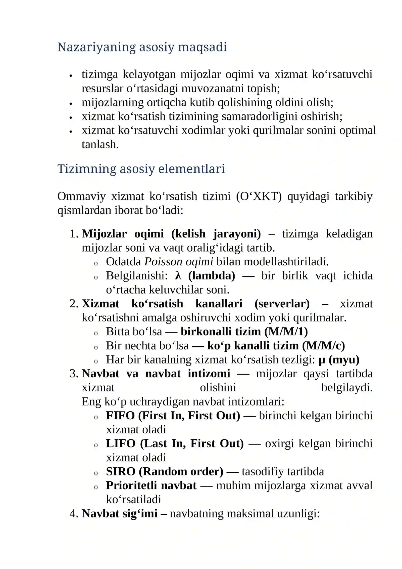 Ommaviy xizmat ko‘rsatish nazariyasi va uning rivojlanish tarixi 4