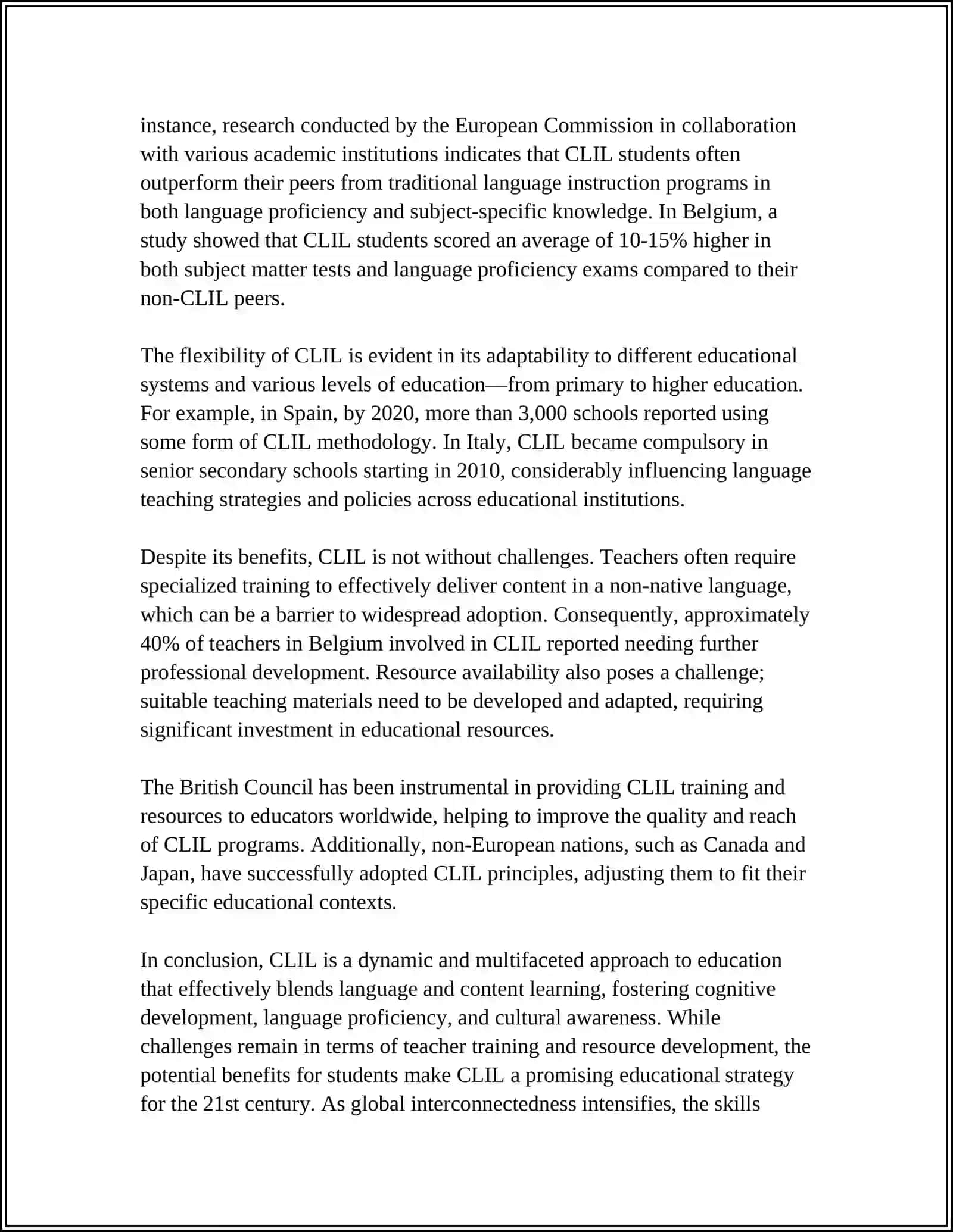 CONTENT AND LANGUAGE INTEGRATED TEACHING 4