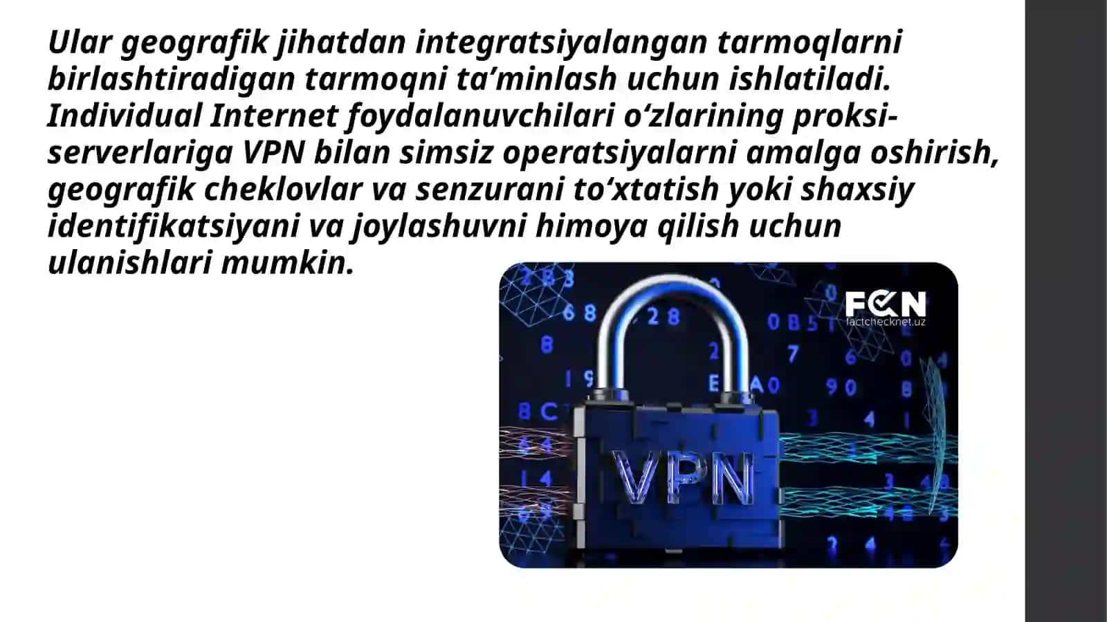 Tarmoq orqali uzatiladigan ma’lumotlarni shifrlash texnologiyalari (VPN, SSL/TLS) 4