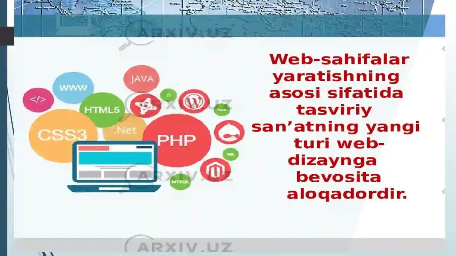 PHP tilida KAFEDRA vebsahifasini yaratish 4