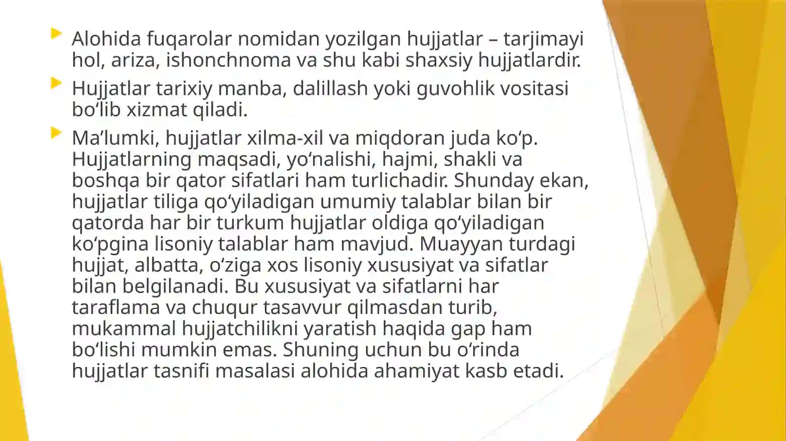 Kasbga oid hujjat namunalari bilan ishlash (tavsiyanoma) 4