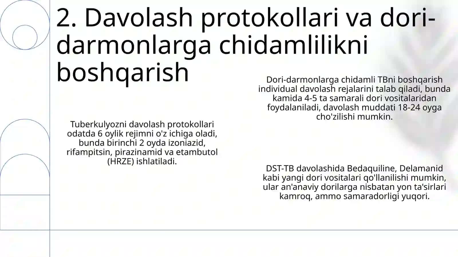 Tuberkulyoz bemorlarini kuzatish va davolash usullari 4