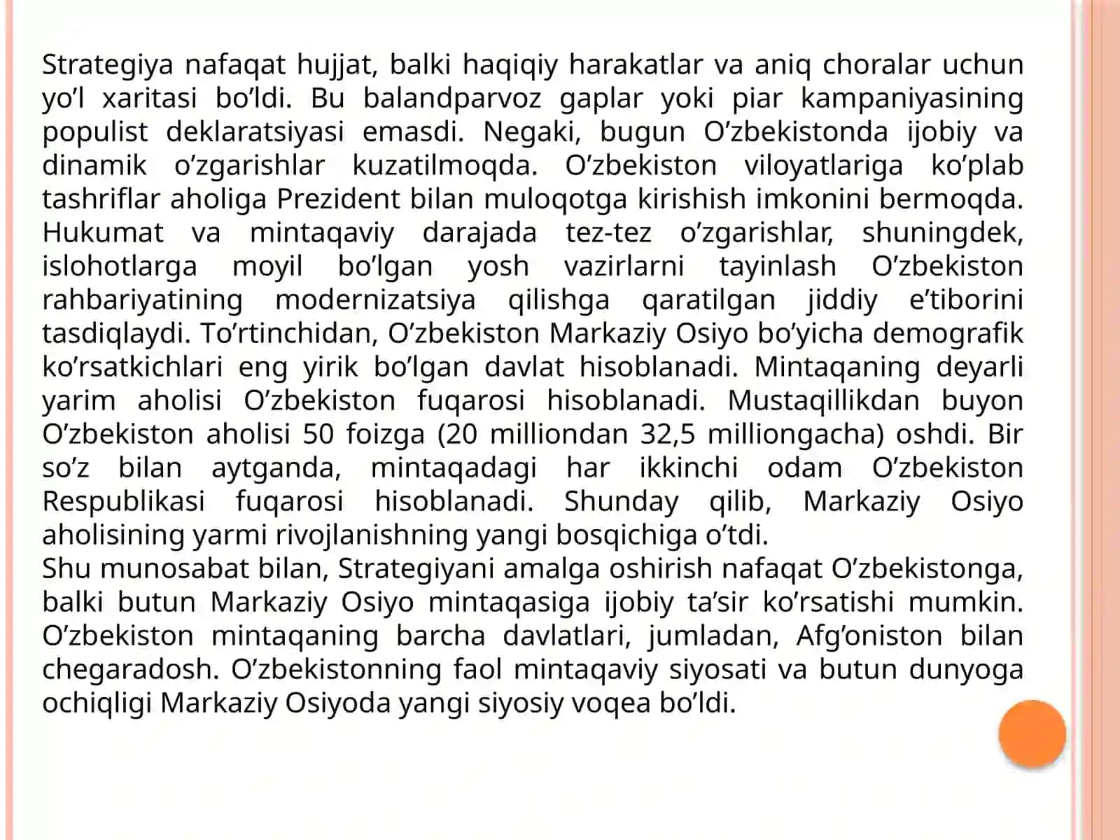 YANGI О’ZBEKISTON IJTIMOIY-SIYOSIY, IQTISODIY VA MADANIY HAYOTIDA ROʻY BERAYOTGAN OʻZGARISHLARNING XALQARO REYTING VA INDEKSLARDA AKS ETISHI 4