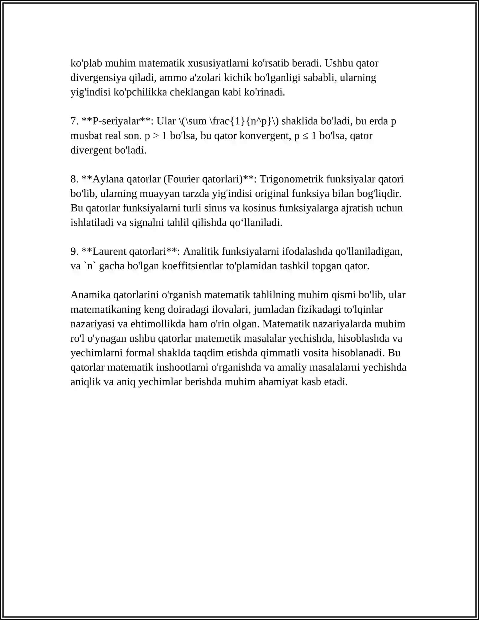 INAMIKA QATORLARINI QAYTA ISHLASHNI STATISTIK USULLARI 4