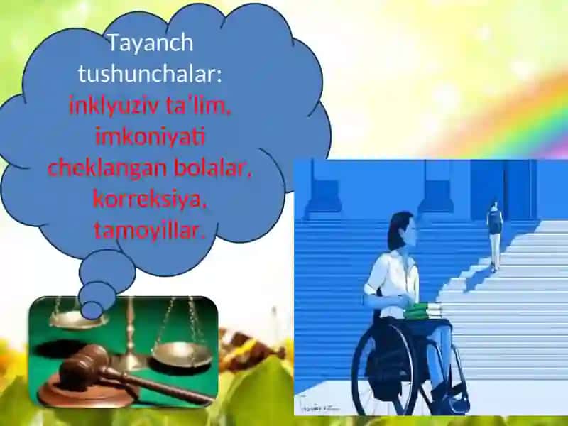 Alohida yordamga muhtoj shaxslarning inkulizif ta’limi konsepsiyasining mohiyati va asosiy qoidalari 4