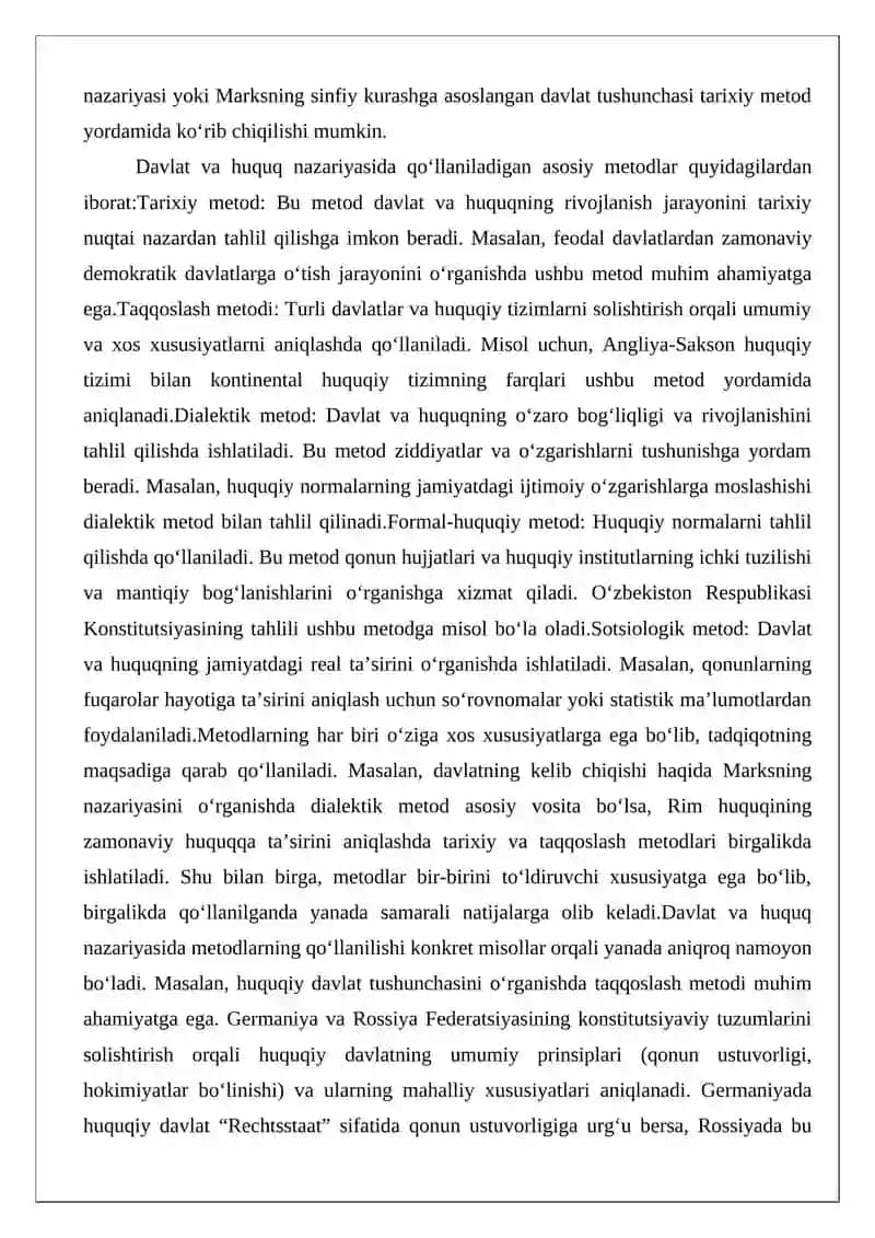 Davlat va huquq nazariyasi fanining metodlari 4