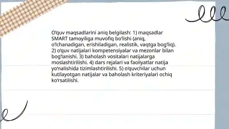 O‘quv jarayonini samarali tashkil etish 4