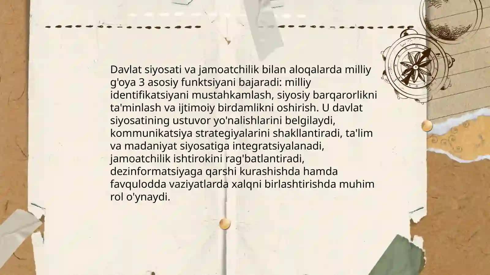 Milliy g'oya targ'iboti va "Jamoatchilik bilan aloqalarning o'zaro munosabatlari" 4