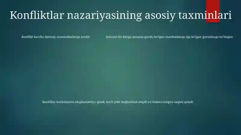 Ijtimoiy Ishda Konflikt Nazariyasi 4