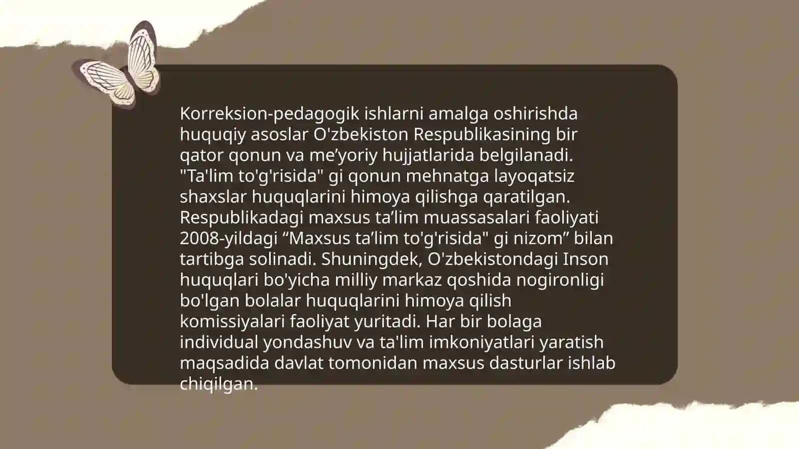 Korreksion-pedagogik ishlarni tashkil etishning tashkiliy, xuquqiy, uslubiy va amaliy yordam koʻrsatish usullari 4
