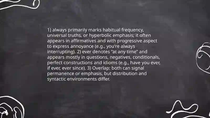 Etymology of "always and ever" 4