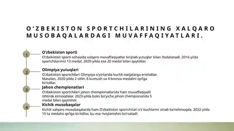 O‘zbekiston sportchilarining yutuqlari 4