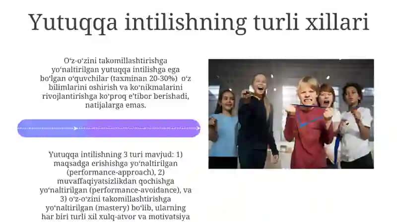 Boshlangʻich sinf oʻquvchilarida yutuqqa intilish motivatsiyasi 4