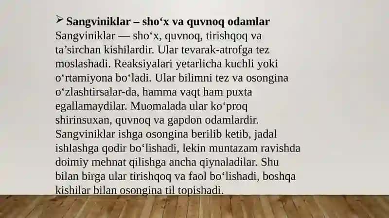 Temperament xususiyatlarining mutaxassis shakllanishidagi o’rni 4