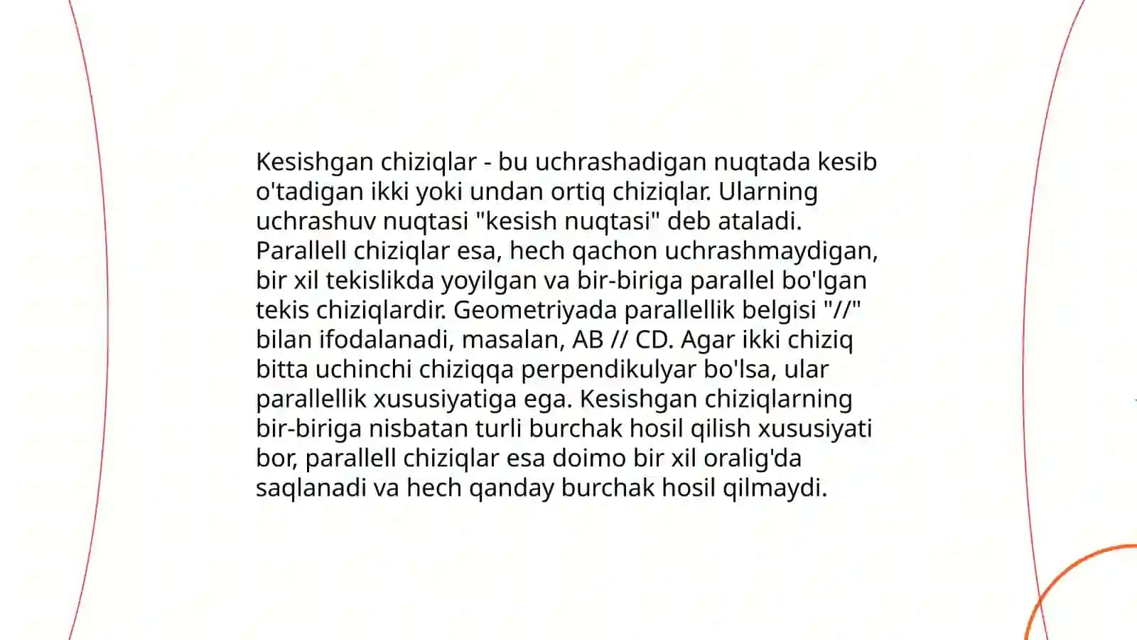Tekislikda dekart koordinatalar sistemasi. Tekislikda to'g'ri chiziq 4