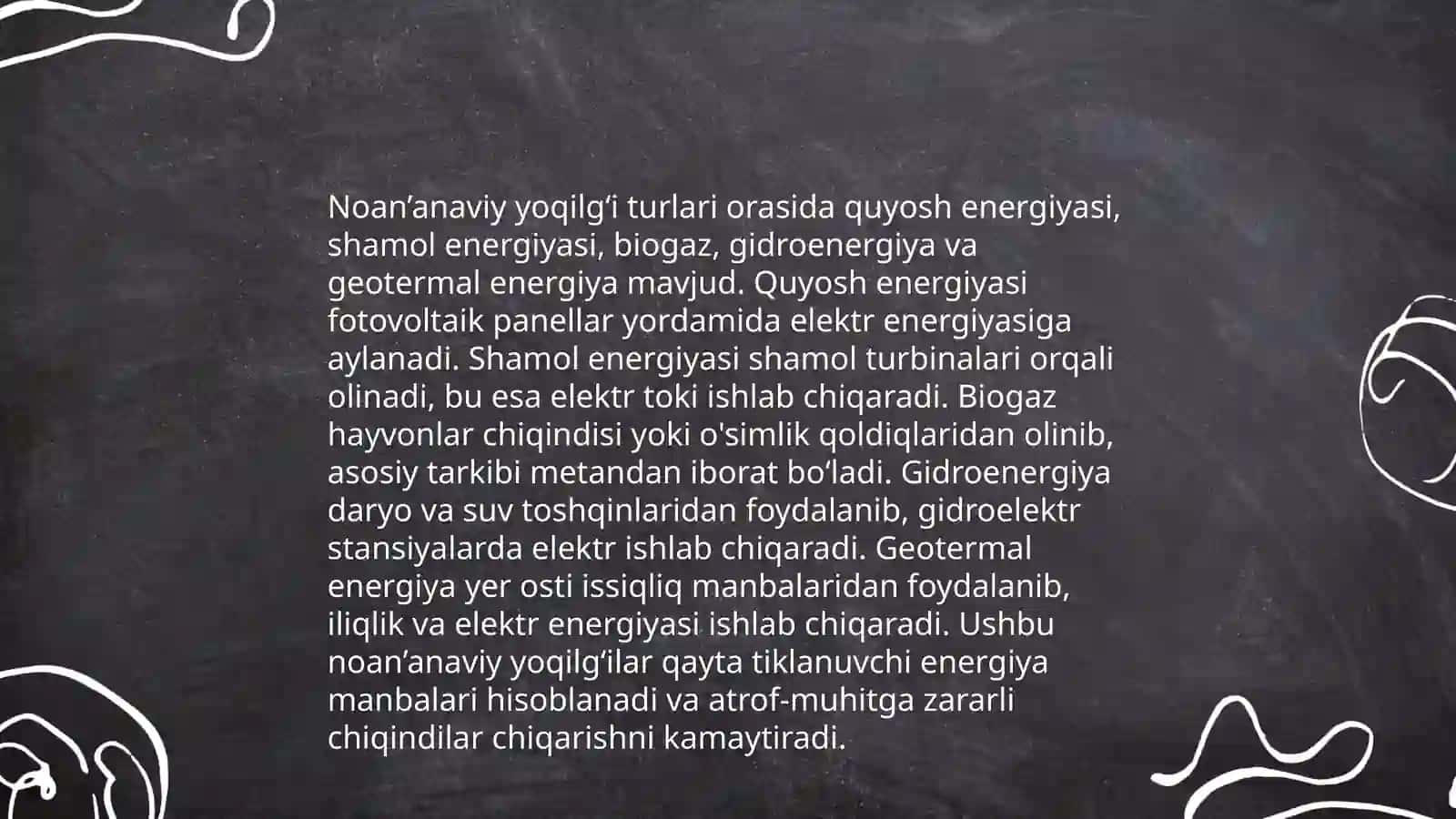Noananaviy yoqilgʻi turlari va ularganing ekologiyaga tasiri 4