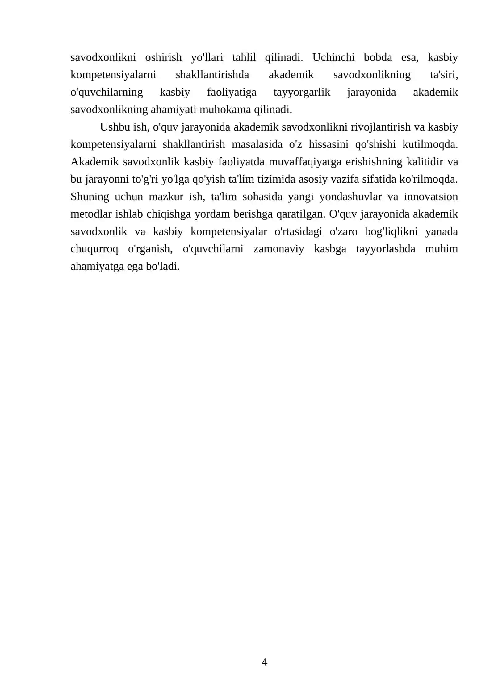 Akademik savodxonlik kasbiy kompetensiyalarni shakllantirish 4